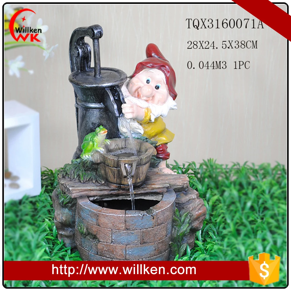 Индивидуальные дома deocr gnome и херувим фонтан воды