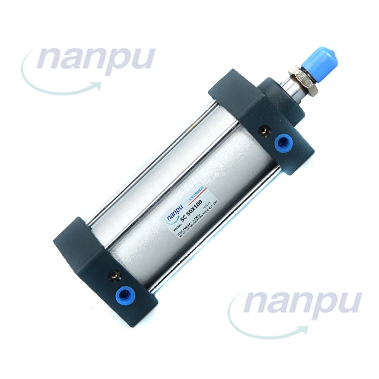 
SC aluminum pneumatic double acting air standard cylinder for airtac Bore32 40 63 80 100 125 160 200 250all series StrokeCustom 