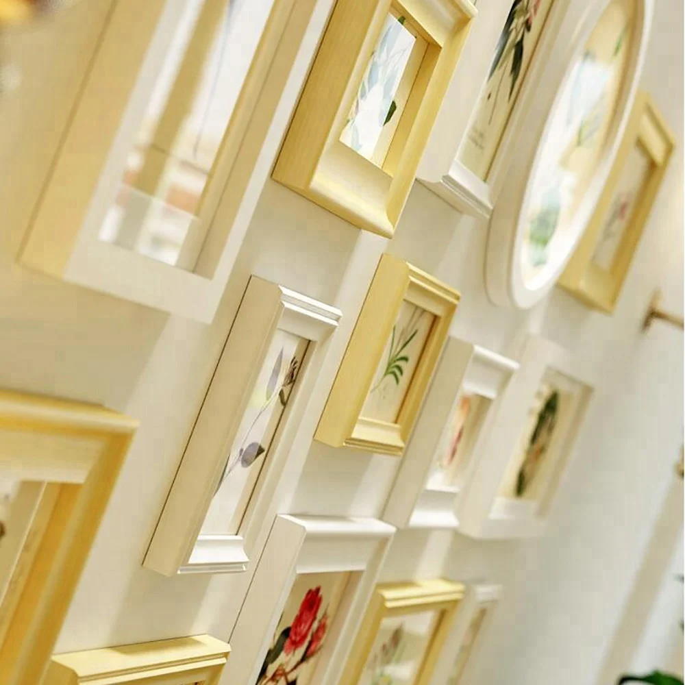 DIY Wall Mounted Photo Frame 12 picture frame sets