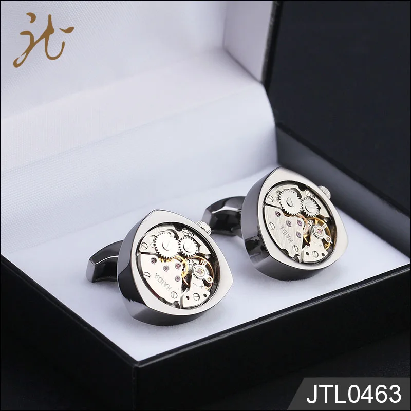 
Fashion Hot Sale Functional Watch Movement Cufflinks For Gift 