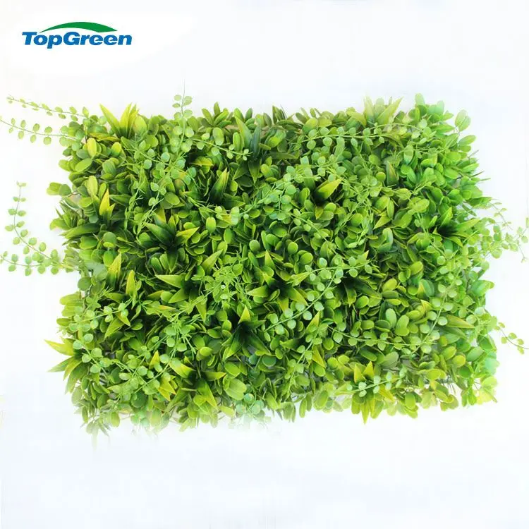 Anti UV Artificial Boxwood Hedge Artificial Wall Grass