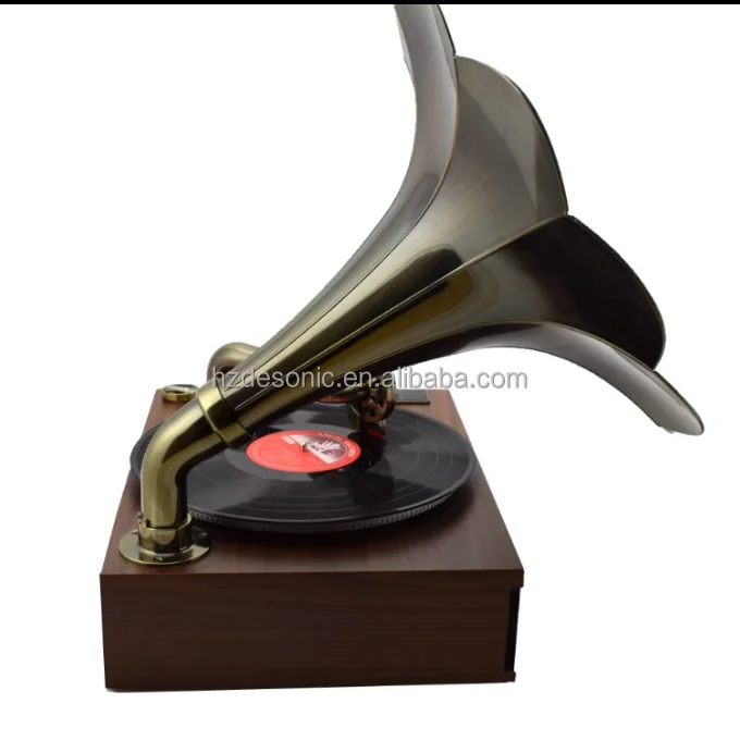 vintage design guangdong electric gramophone with horn