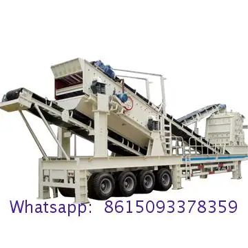 small portable horizontal shaft impact crushing machine, mobile impact crusher for sale