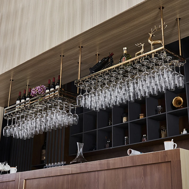 french metal glass cork holder shelf countertop display red wine rack