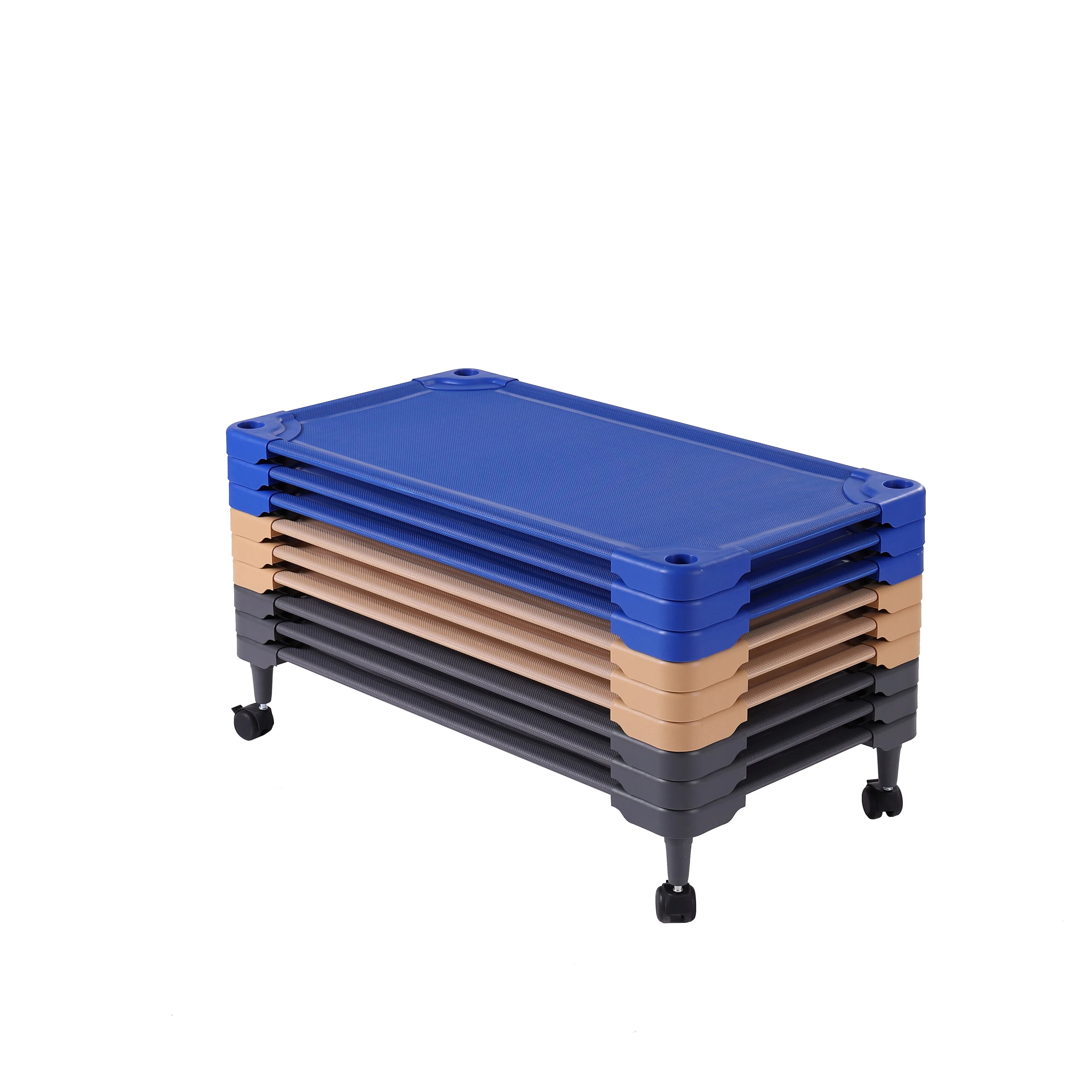 
Preschool Kids Injection Nursery Stackable Plastic Children Bed for Kindergarten Baby Daycare Cots 