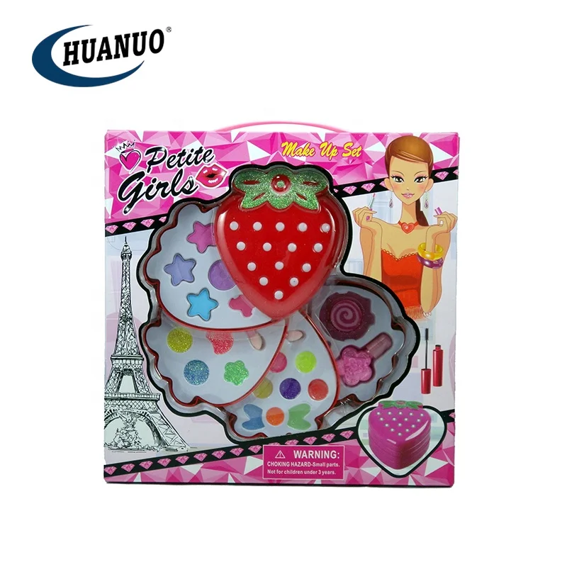  Клубника shaped 4 слоя одеваются Макияж набор игрушек для детей Косметика