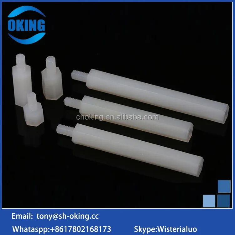 Plastic nylon pcb standoff with hex