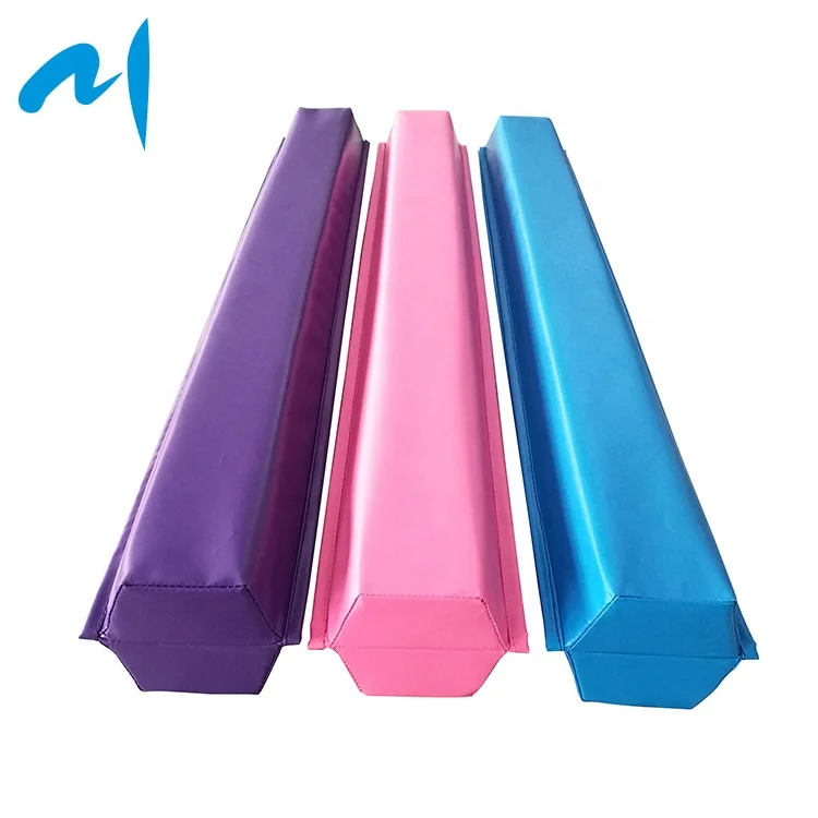8FT Pink pvc cover Kids Gymnastics Balance Beams for Sale