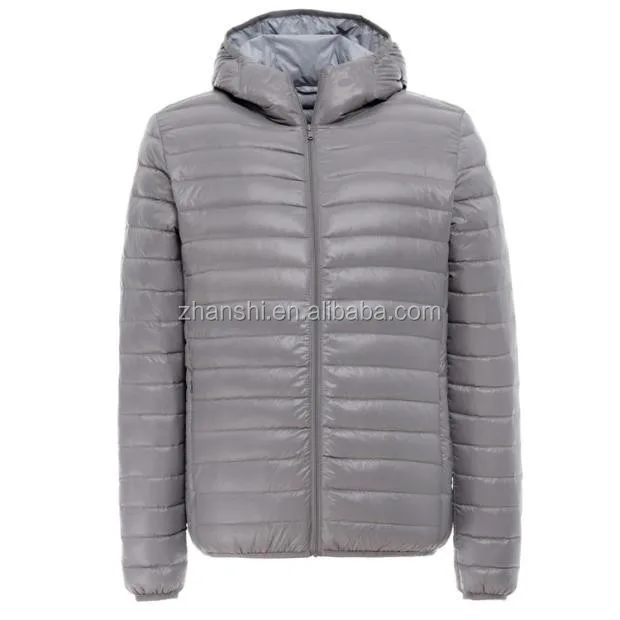 Fashion European Style Foldable Ultra Light Man Down Jacket For Winter