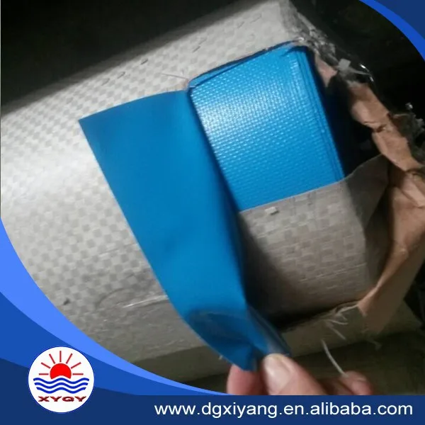 PVC-Coated Tarpaulin Stocklot Fabric Woven Polyester Mesh for Cover Tent Truck Awnings Toys Free Sample Available