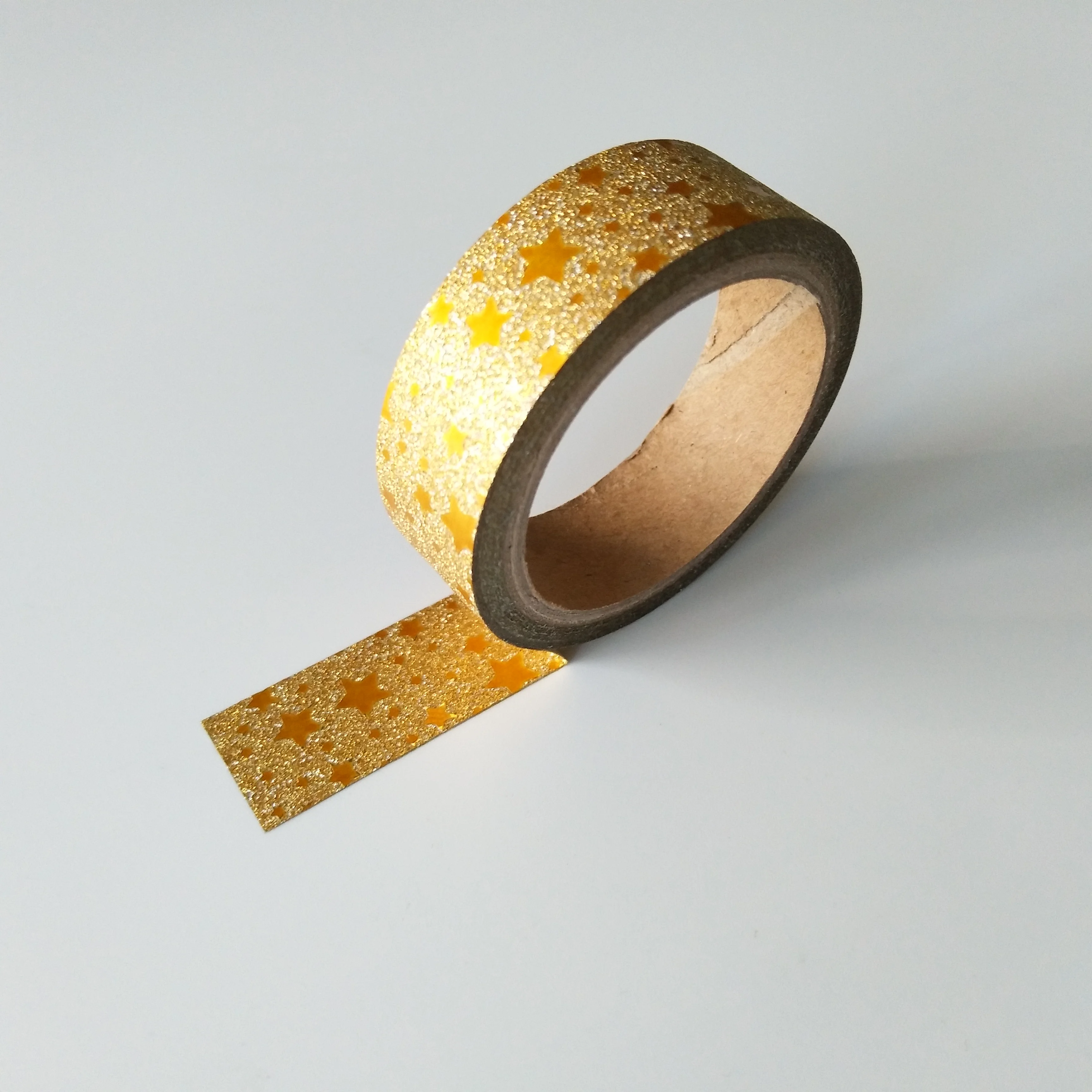 DIY craft glitter adhesive tapes for gift packing