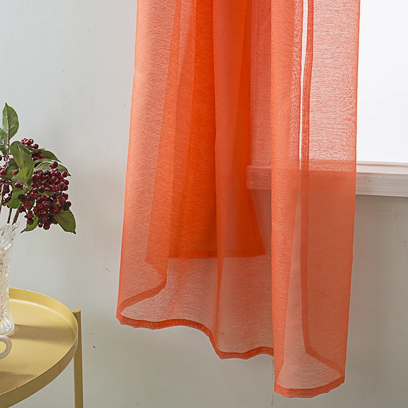 USA window scarf sheer curtain hotsale transparent voile simple valance curtain