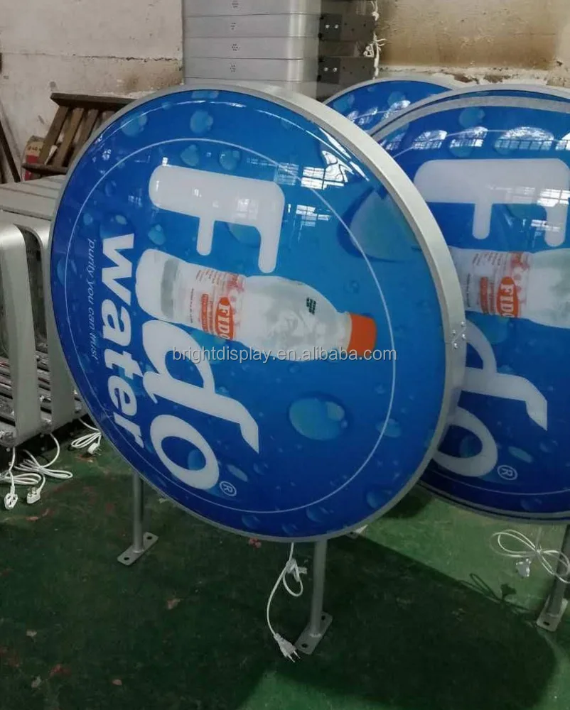 
Factory Outdoor Advertising Wall Hanging Double Side LED Acrylic Square Vacuum Form Lighting Boxes 