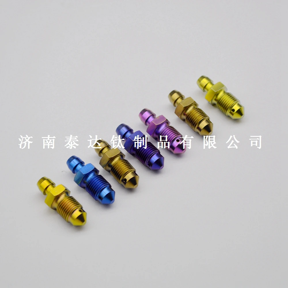 Jntitanti Custom High Performance Gr.5 Titanium Alloy Ti-6Al-4V Bleed Bolts Bleed Screw Titanium Nipple