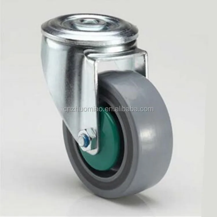 medium duty caster 4-inch high quality Top Hole trolley with Total Lock