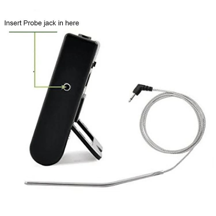 
Factory Digital Thermometer Probe With Clip Magnet Oven Grill Thermometer 