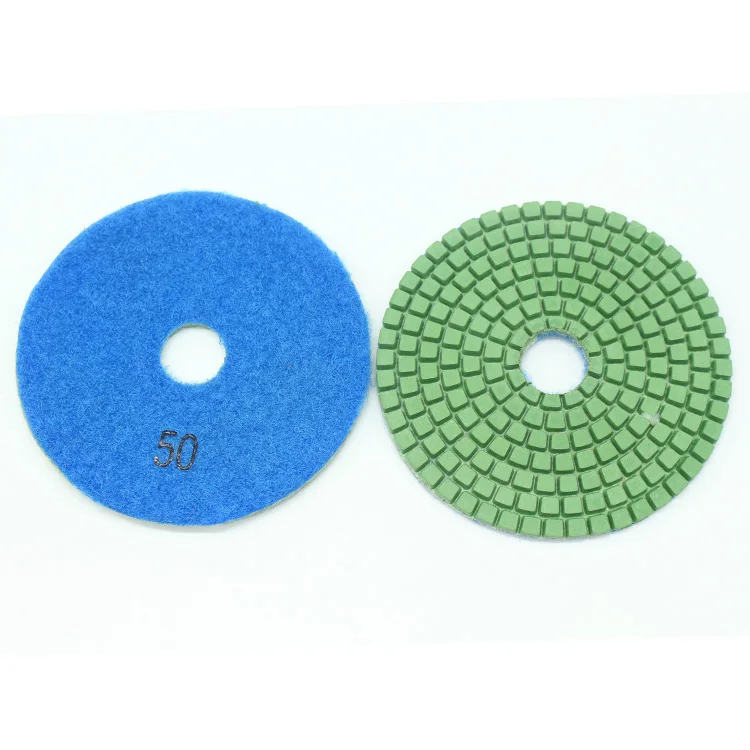 Wet Polishing Diamond Pads 100mm/disc for Marble Polish Buffing Pads 3 Step Polishing Pad High Efficiency & Working Longer Time