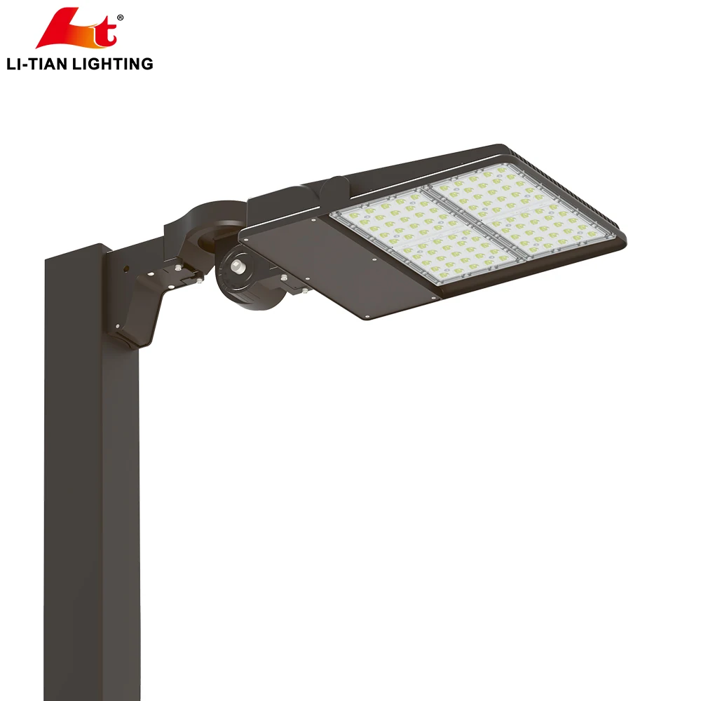 High Efficiency 240W LED Parking Lot Lights 130lm with Flexible up Down Left Right Rotatable Head Aluminum Body IP65 Road Use