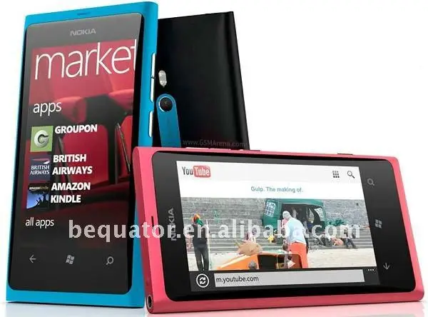 оригинальный новый nokia lumia 800 1.4 ггц 8mp microsoft окна телефон dropship оптовой по fedex