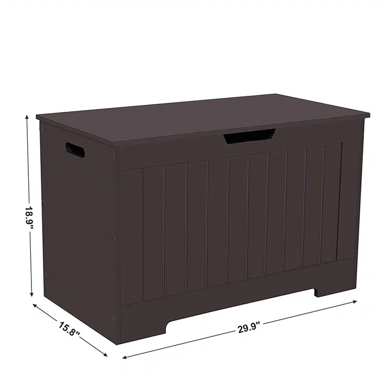 Lift Top Entryway Wooden Box Storage Toy Chest