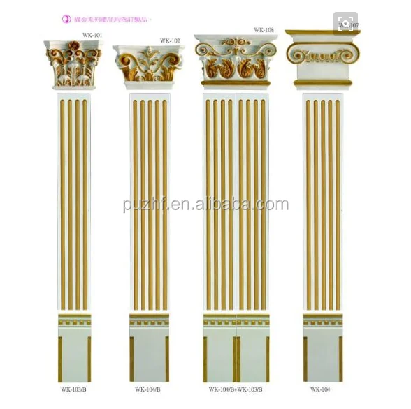 Factory price high quality polyurethane wedding decoration pillar/ roman column