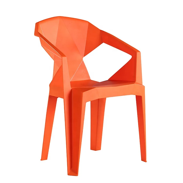 European style durable stackable dining pp chair plastic