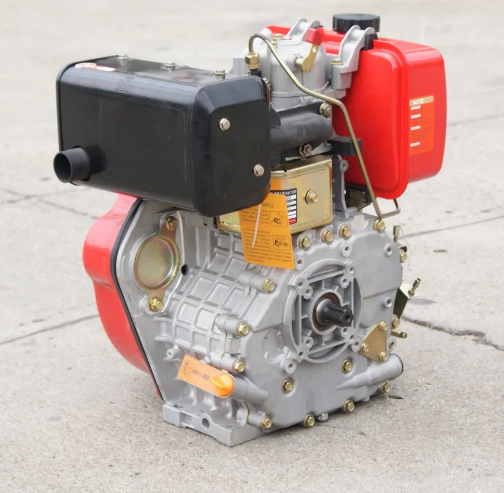 BISON CHINA Generator 12HP Electric Diesel Engine, Portable 188f Generator Engine Parts, 12HP Air-cooled Diesel Engine