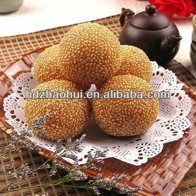 Chinese Snacks Sweet Food Sesame Ball with red bean paste filling Halal Food