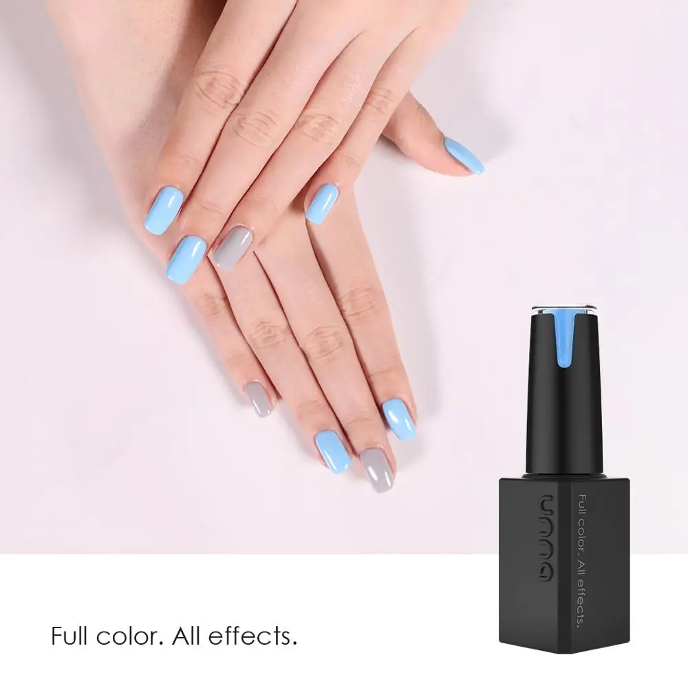 UNNA Sky Blue Gel Polish Easy Soak Off Color Gel For Nail Art