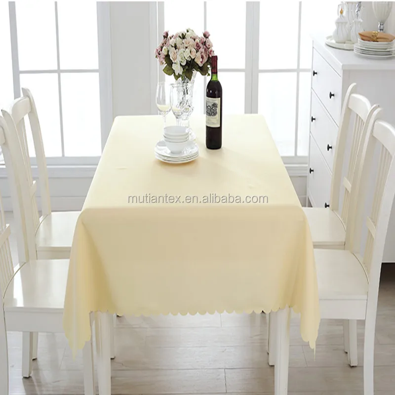 600D polyester oil proof rectangle tablecloth polyester spun oxford canvas oxford for table cloth