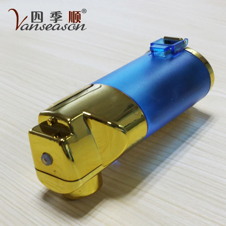 Wall Mounted Chromed Manual Liquid Plastic Soap Dispenser For Bathroom Use