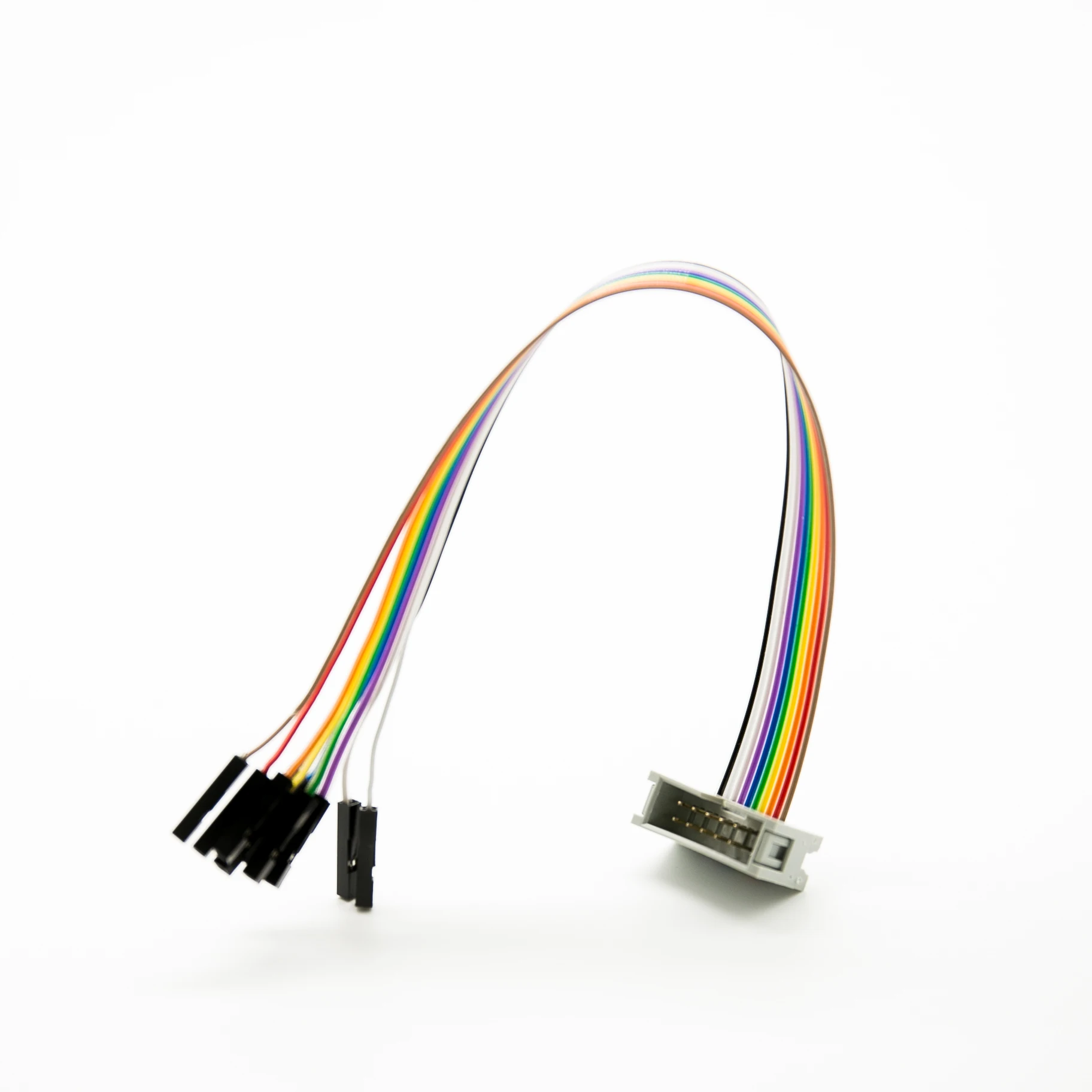 10 Pin IDC Socket Rainbow Color Flat Ribbon Cable for Raspberry Pi