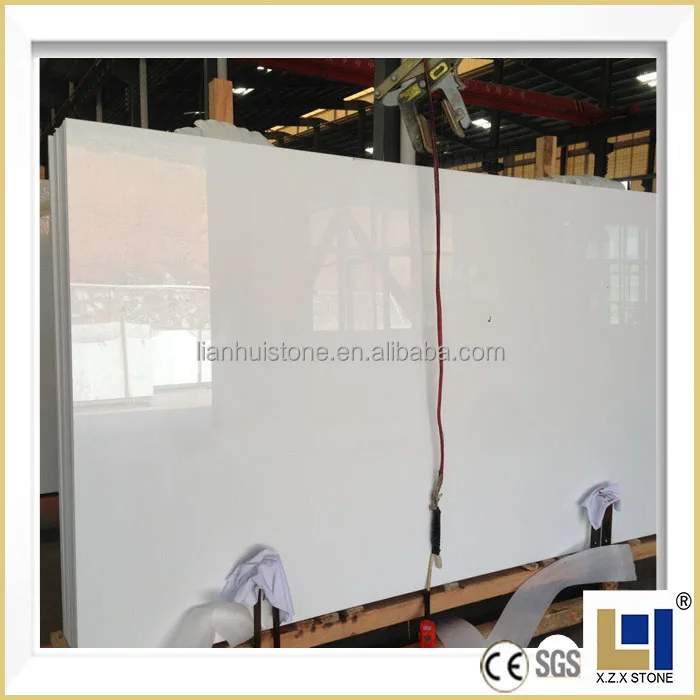 Wall Panel China White Nano Crystallized Glass Stone Big Slab Porcelain Polished Gladz Marble Look Slab Tile