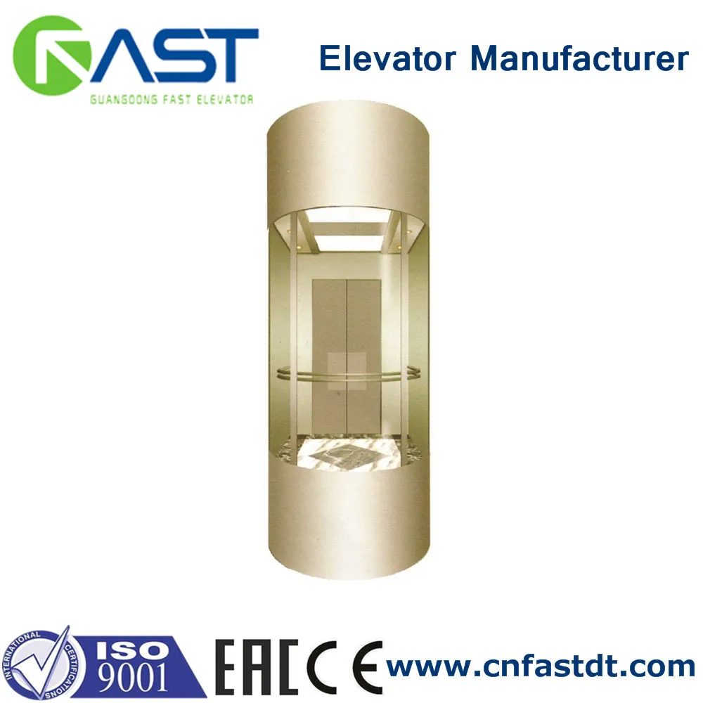 
Observation glass elevator panoramic elevator lift 