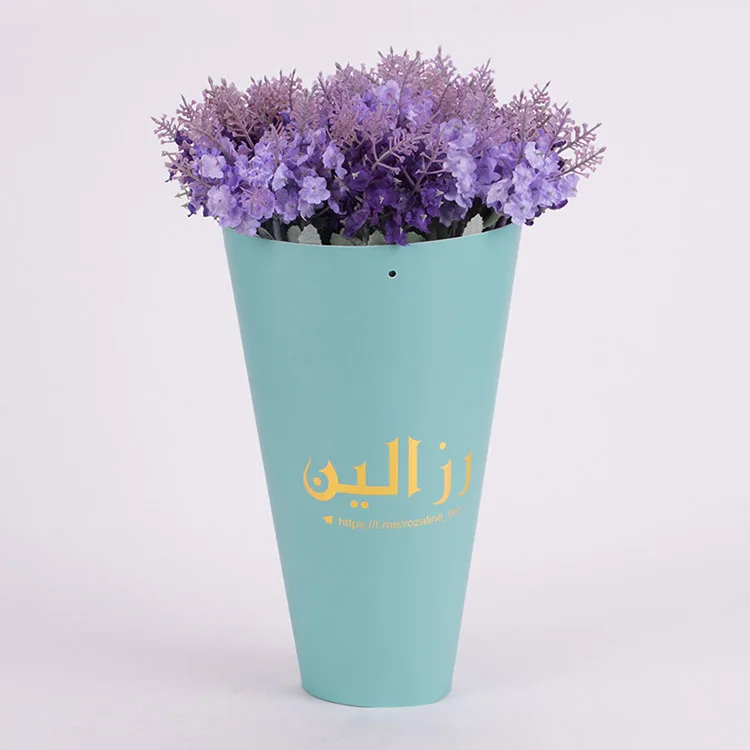 Custom printed promotional colorful paper manufacture flower bouquets sleeves