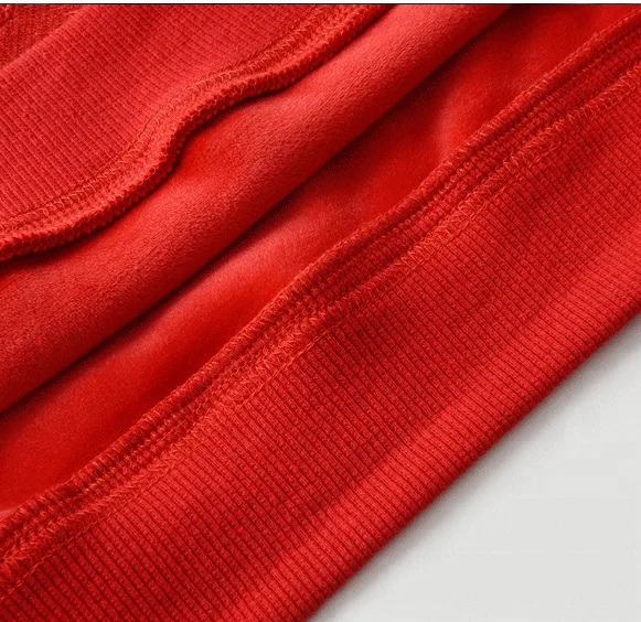 Orange Custom Cheetah embroidery crew neck sweater for men