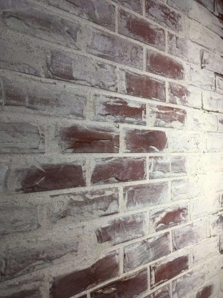 Plastic Lightweight Faux Brick Exterior Wall Panels For Old Building Renovation