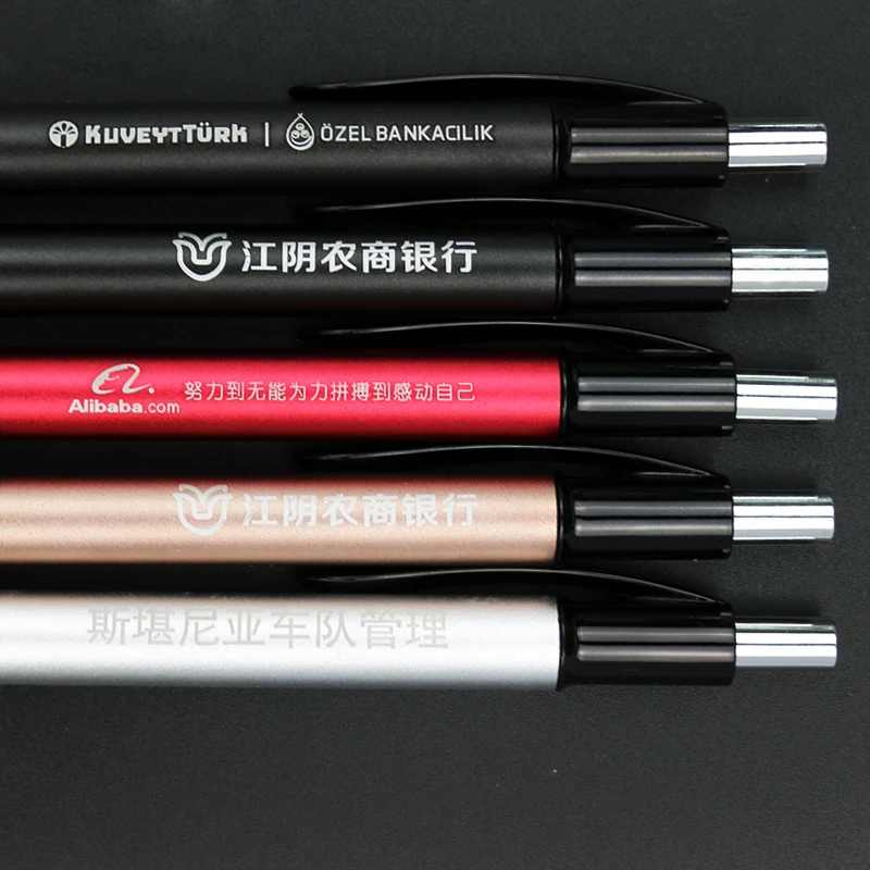 Wholesale new metal ballpoint pen for engraved laser logo