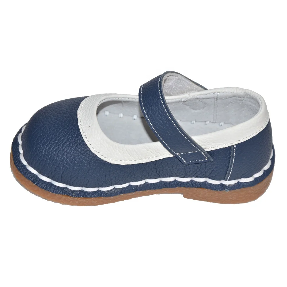 latest Genuine leather  tip blinding toddler girl shoes durable soft girls mary jane party shoes in spring and autumn