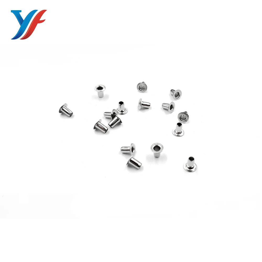 Different sizes rivets and eyelets for file clips