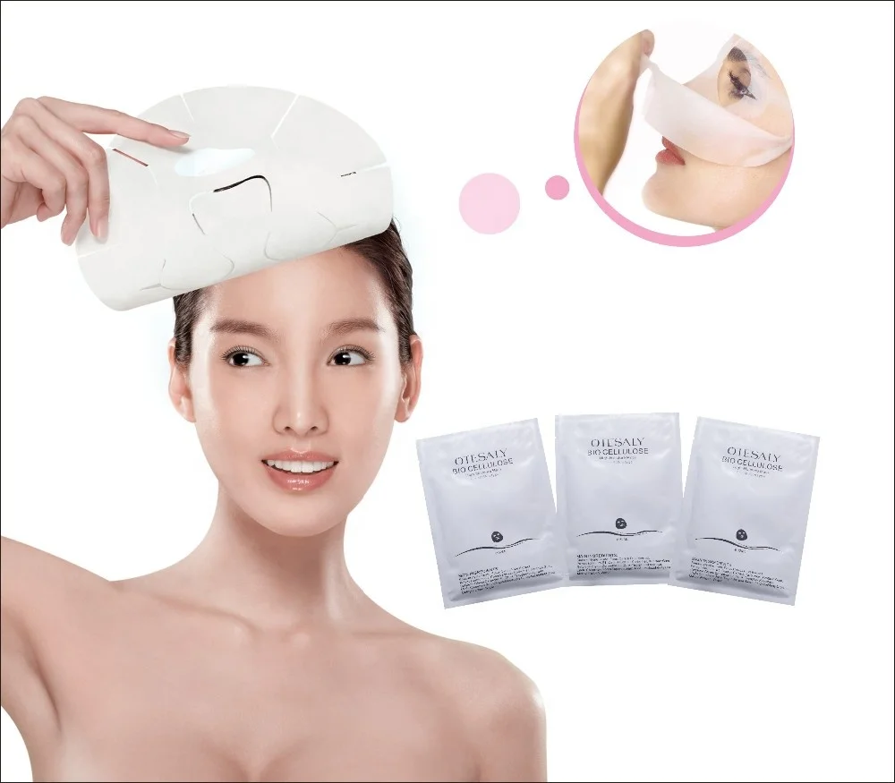 
Otesaly Facial Bio Cellulose Mask For Disposable Peel Off Sheet Sodium Hyaluronate Whitening High Moisturizing 