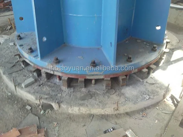 installation of heavy machinery grouting materials