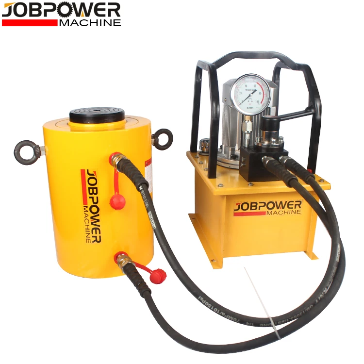 wrench jack small mini high pressure test portable driven 700bar motor with 24v power steering 220v  hydraulic electric pump