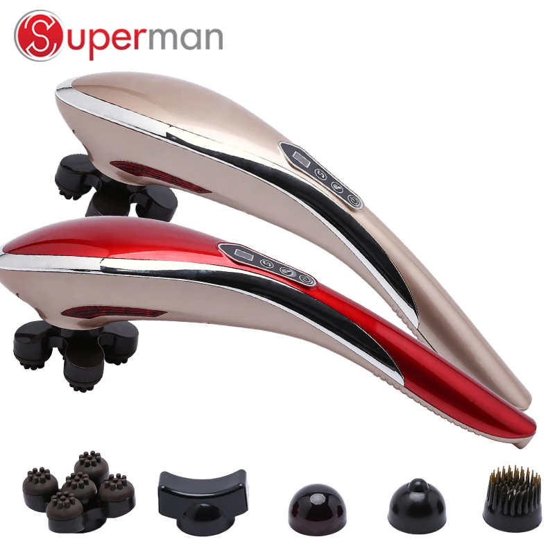 Новый дизайн, двухцветный Усовершенствованный беспроводной электрический массажный молоток, ручной массажер