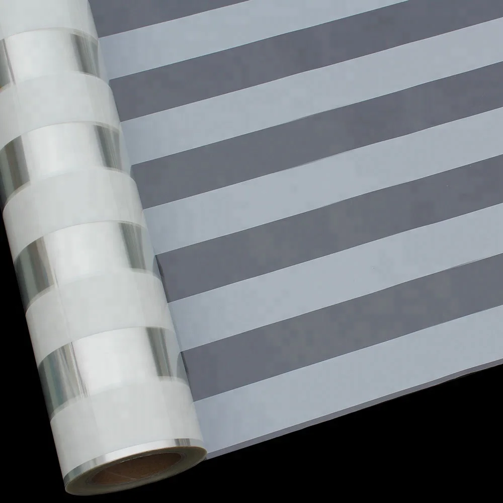 Customized stripe design Office decoration stripe glass sticker / frosted decorative window film
