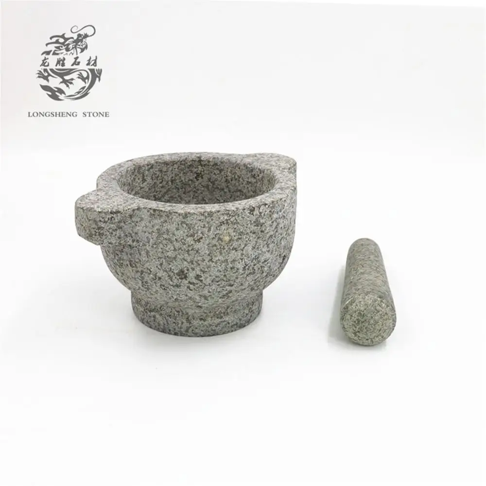 8-in natural granite mortars and pestles stone pound bowl 20*12 cm crusher for spices