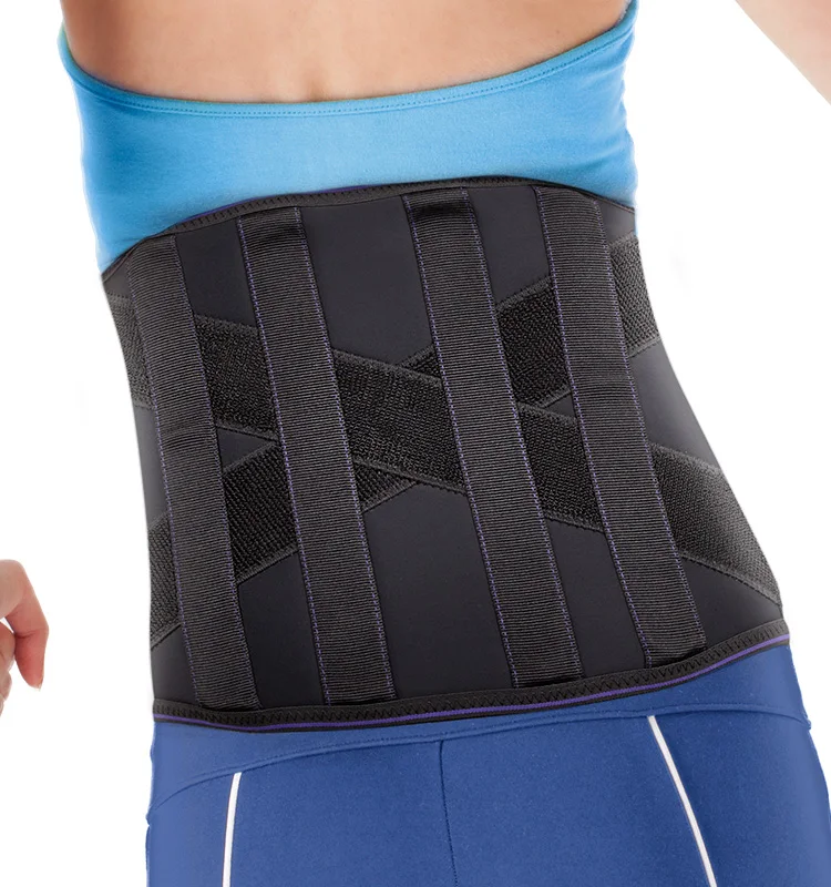 
Professional Convenient Brush Fabric Sport Support Black Posture Correction Lumbar Back Support 