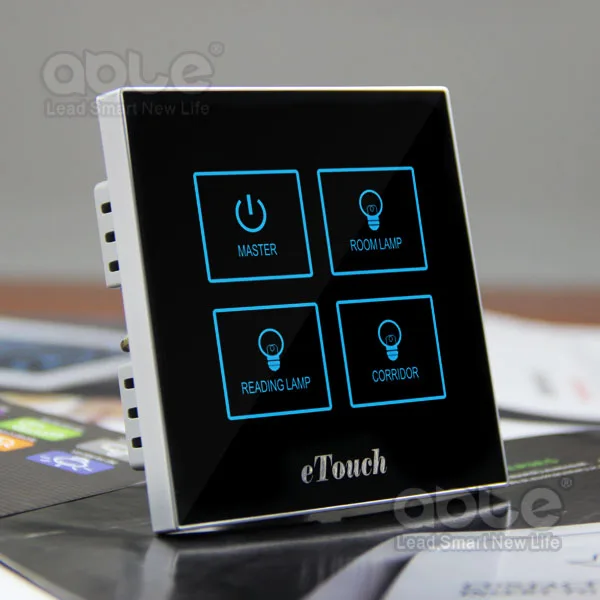 Роскошный сенсорный настенный выключатель, выключатель света, электрический выключатель