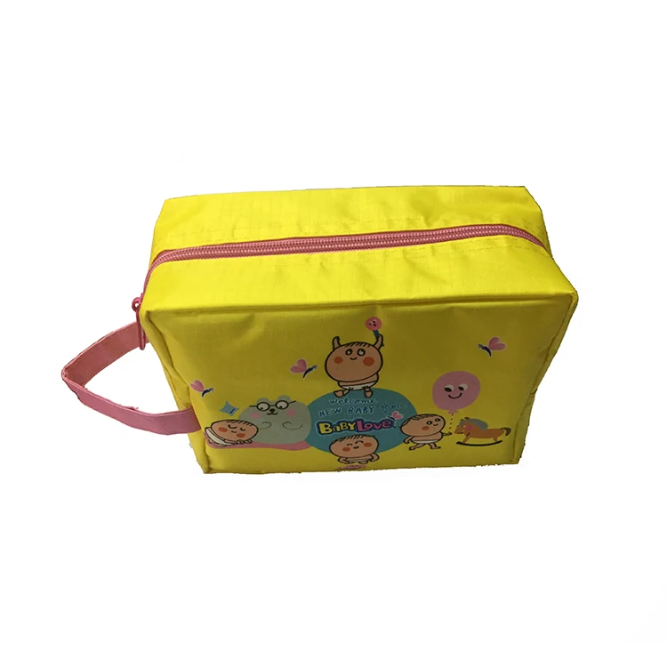 
OEM fashion cartoon 210D polyester cosmetic bag 