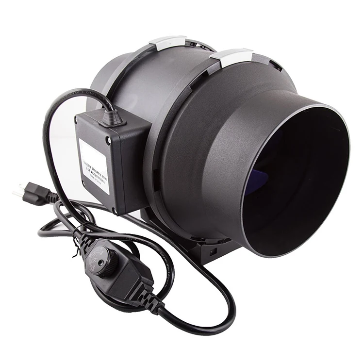 
120v 4inch 6inch 8inch inline duct fan booster plastic fan with fan speed controller 